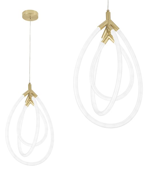 Toolight Moderné LED osvetlenie Circle-2 G018-CP zlaté