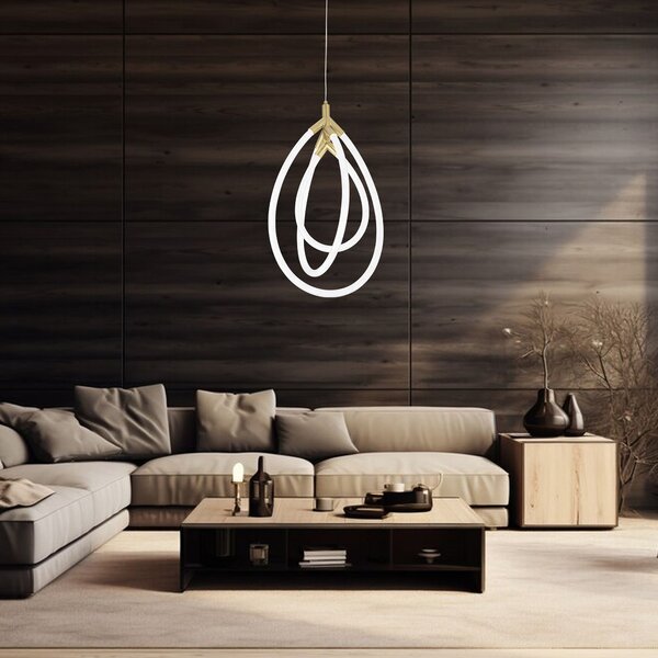 Toolight Moderné LED osvetlenie Circle-2 G018-CP zlaté