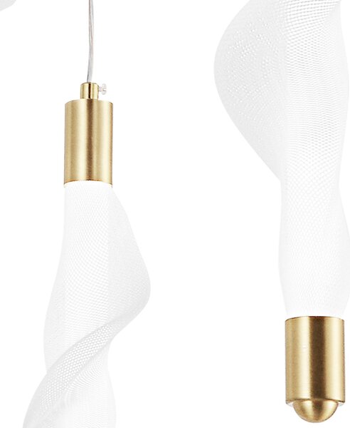 Toolight Moderné dizajnové LED osvetlenie G009-3CPR zlaté/biele