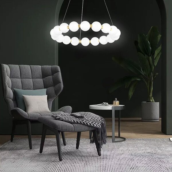 Toolight Dizajnové LED osvetlenie Horizont Circle G025-CP zlaté