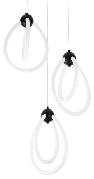 Toolight Dekoratívne LED osvetlenie G022-3CPR čierne