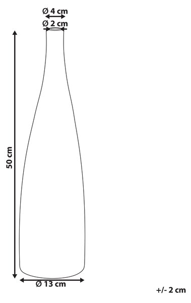 Dekoratívna váza oranžová terakotová 50 cm moderný štýl obývacia izba spálňa doplnky