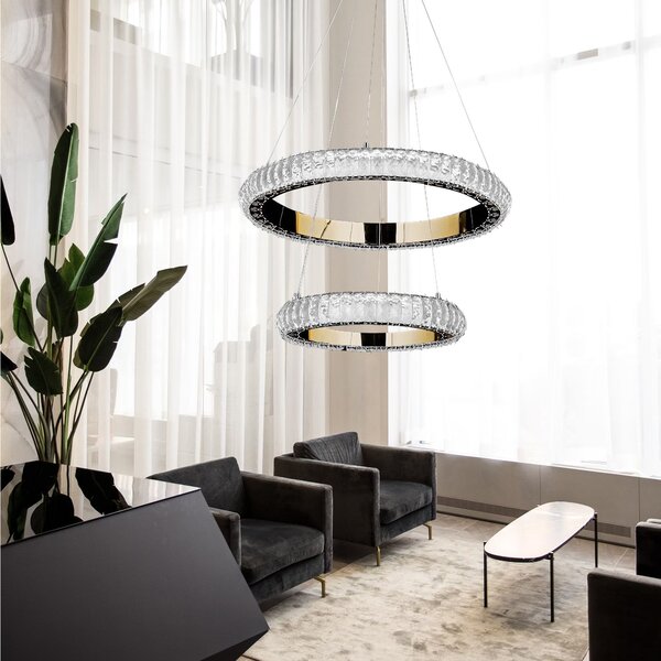 Toolight Závesné LED osvetlenie Urban B9 G043-2CP zlaté