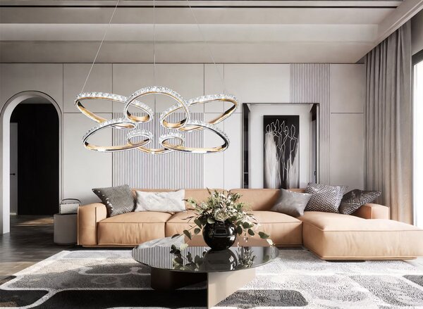 Toolight Závesné LED osvetlenie Urban B4 G001-CP zlaté
