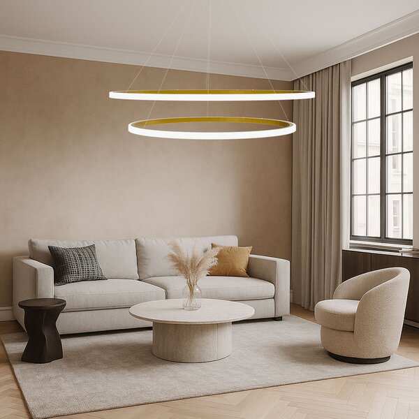 Toolight Závesné LED osvetlenie E2 LHJ008-CP2 brúsená zlatá