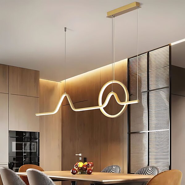 Toolight Závesné LED osvetlenie E6 LHJ022-CP 120 cm zlaté