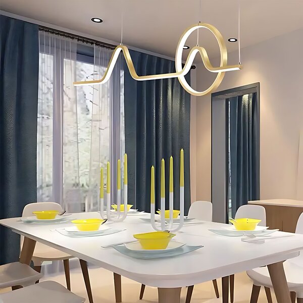Toolight Závesné LED osvetlenie E6 LHJ022-CP 120 cm zlaté