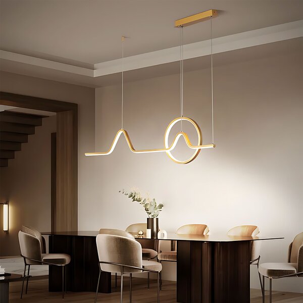Toolight Závesné LED osvetlenie E6 LHJ022-CP 120 cm zlaté