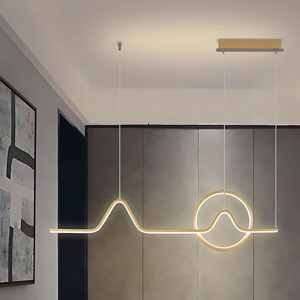 Toolight Závesné LED osvetlenie E6 LHJ022-CP 120 cm zlaté