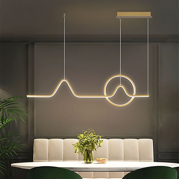 Toolight Závesné LED osvetlenie E6 LHJ022-CP 120 cm zlaté