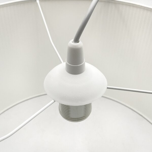 Luster na lanku SIRJA PLISADO 1xE27/15W/230V pr. 35 cm biela