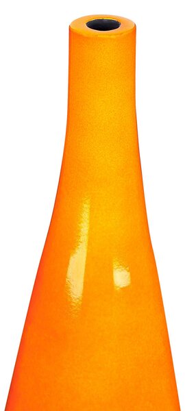 Dekoratívna váza oranžová terakotová 50 cm moderný štýl obývacia izba spálňa doplnky