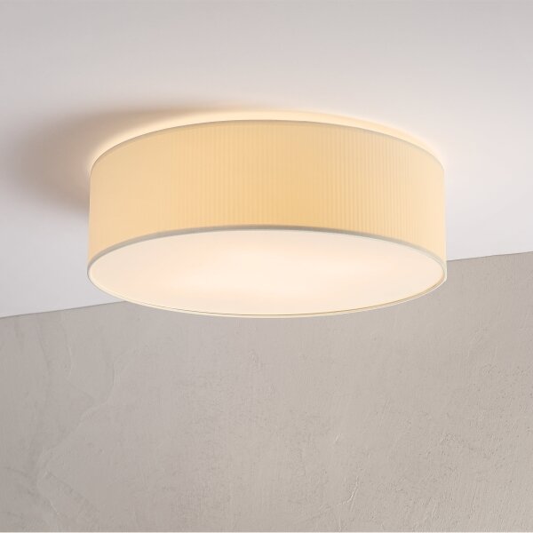 Stropné svietidlo SIRJA PLISADO 4xE27/15W/230V pr. 45 cm krémové