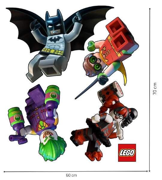 Samolepka na stenu "LEGO Batman" 60x70cm