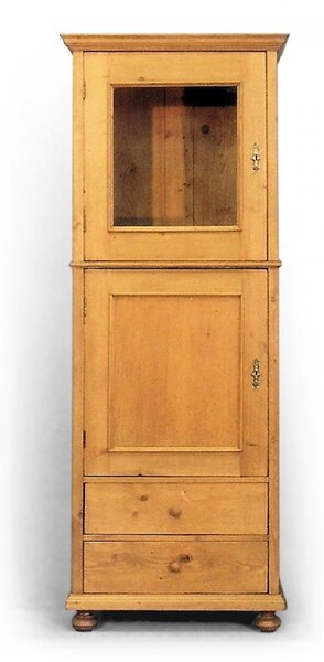 Úzká jednodveřová vitrína
