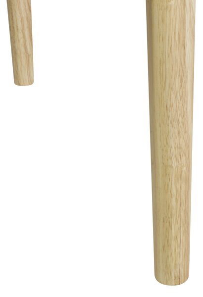 Jedálenský stôl prírodný jaseň MDF 200 x 100 cm nohy z kaučukového dreva dyhovaná doska prírodná povrchová úprava minimalistický štýl