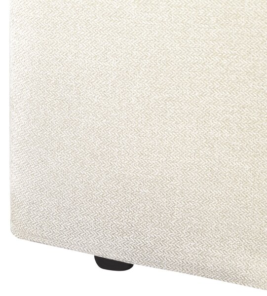 Posteľ s úložným priestorom béžový polyester 180 x 200 cm vysoké prešívané čelo nábytok do spálne