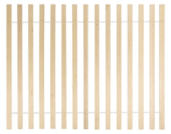 Rám postele bez čela biela 140 x 200 cm drevotrieska borovicové drevo melamín MDF úložné zásuvky škandinávsky štýl