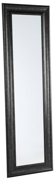 Závesné nástenné zrkadlo čierne 51 x 141 cm syntetický materiál minimalistický dizajn škandinávsky štýl