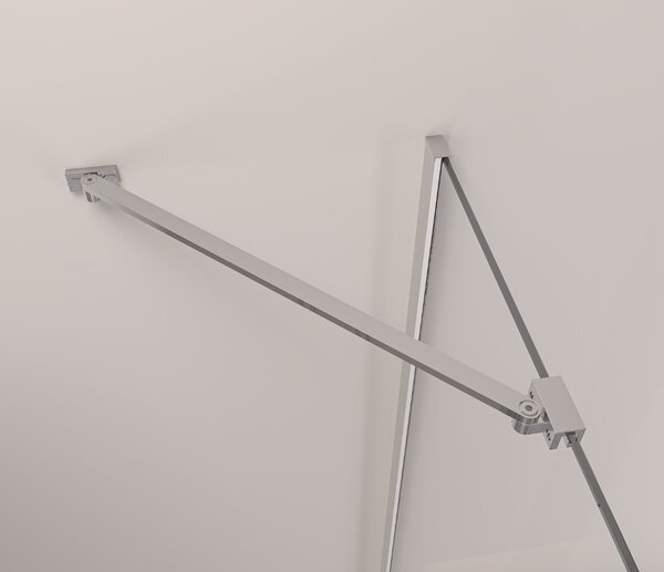 Erga Bern, 1-krídlové delené sprchové dvere do otvoru 70x195 cm, 6mm číre sklo, chrómový profil, ERG-V02-BERN-D070-CR