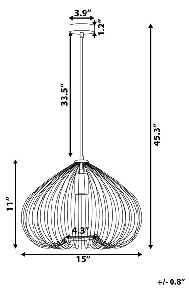 Závesná stropná lampa so žiarovkou zlaté drôtené tienidlo v tvare klietky industriálny dizajn