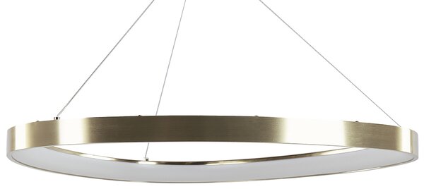 Závesná lampa zlatá kovová integrované LED svetlo moderný okrúhly dizajn elegantné osvetlenie