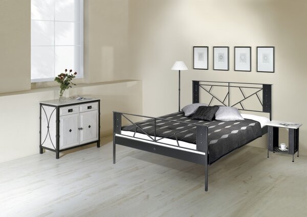 IRON-ART VALENCIA - industriálna, loftová, dizajnová, kovová posteľ