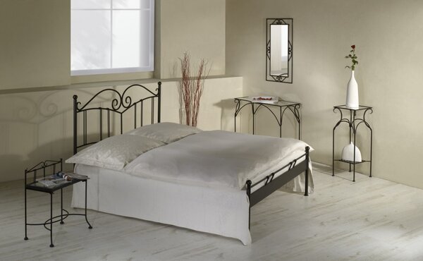 IRON-ART SARDEGNA - romantická kovová posteľ 90 x 200 cm