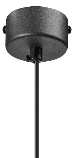 Závesná lampa čierna kov železo závesné svetlo moderné osvetlenie obývacia izba jedáleň spálňa