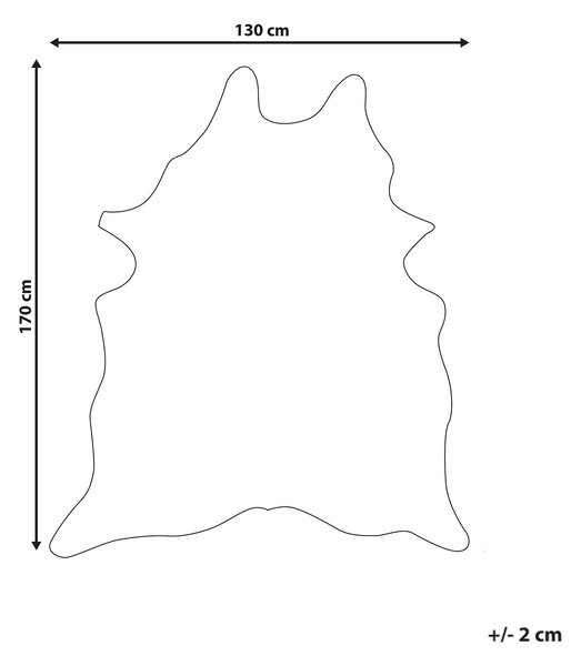 Koberec béžová zlatá umelá hovädzia koža 130 x 170 cm so škvrnami nepravidelný vzor moderný rustikálny
