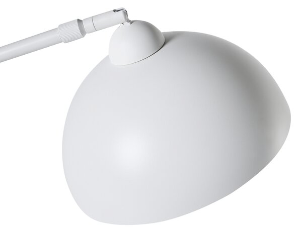 Stojaca lampa biela mramorový podstavec kovová konštrukcia nastaviteľné tienidlo moderný štýl obývacia izba spálňa