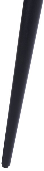 Jedálenský stôl biely MDF 120/160 x 80 cm čierne oceľové nohy oválna rozťahovacia doska moderný dizajn