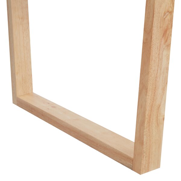 Jedálenský stôl svetlý jaseň MDF 180 x 95 cm jaseňová dýhovaná vrchná doska moderný dizajn panelový podstavec