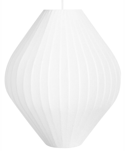 Závesná lampa biele látkové tienidlo moderný dizajn osvetlenie do obývacej izby