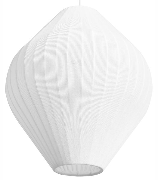 Závesná lampa biele látkové tienidlo moderný dizajn osvetlenie do obývacej izby