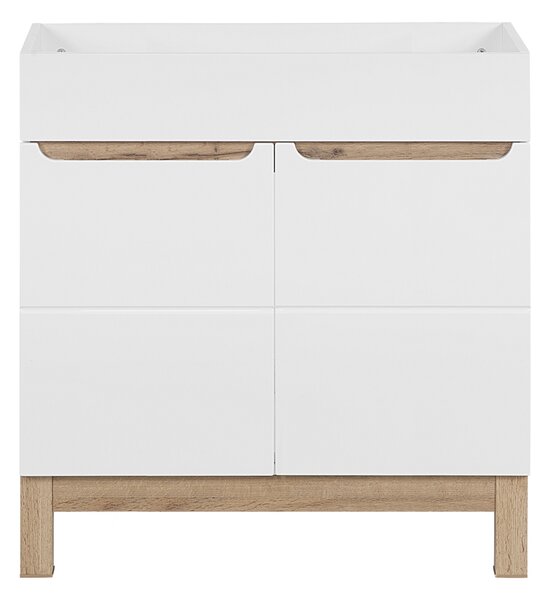 MAXMAX Kúpeľňová stojaci skrinka pod umývadlo BALI biela 80 cm