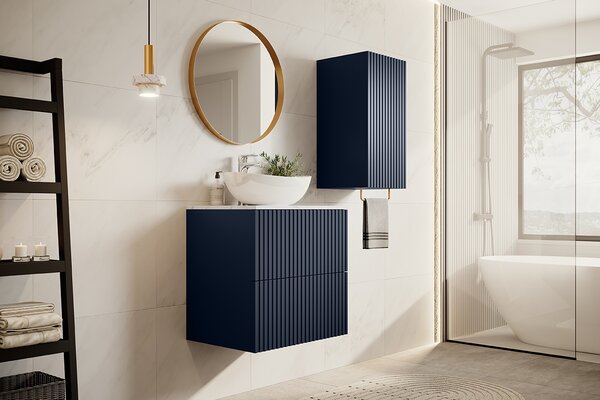 Bogart Závesná kúpeľňová skrinka Nical 70 1D - Wave Blue