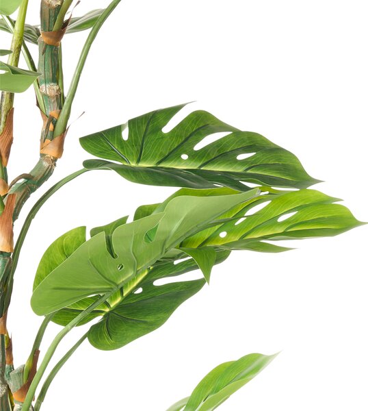 Umelá rastlina monstera zelená a čierna syntetický materiál 155 cm dekoratívne doplnky