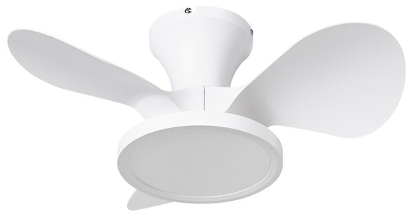 Stropný ventilátor so svetlom biely syntetický materiál diaľkové ovládanie moderný škandinávsky štýl obývacia izba