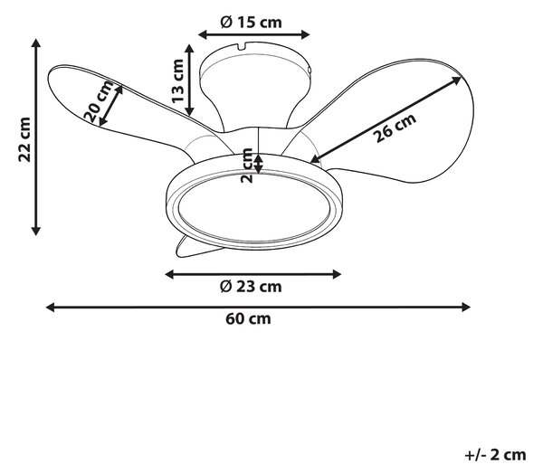 Stropný ventilátor so svetlom biely syntetický materiál diaľkové ovládanie moderný škandinávsky štýl obývacia izba