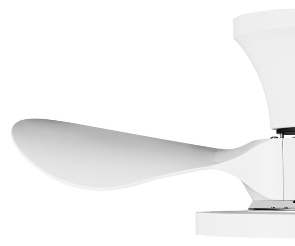 Stropný ventilátor so svetlom biely syntetický materiál diaľkové ovládanie moderný škandinávsky štýl obývacia izba