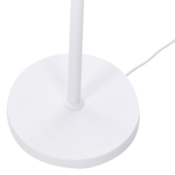 Stojaca LED lampa biela hliník 186 cm vypínač moderný industriálny štýl kancelária pracovňa