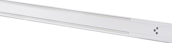Stojaca LED lampa biela hliník 186 cm vypínač moderný industriálny štýl kancelária pracovňa