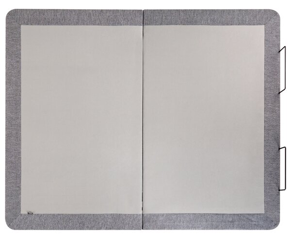 Elektricky nastaviteľný rošt postele sivý železo polyester 160 x 200 cm diaľkové ovládanie nastaviteľná výška nôh
