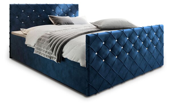 Čalúnená posteľ boxspring MANDI, 180x200, magic velvet 2216