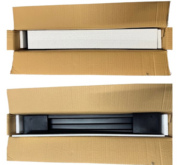 TENTino Skládací stůl 122x60 cm BLACK PŮLENÝ, bílý, STL122P