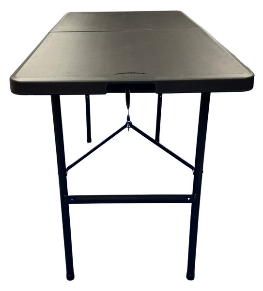 TENTino Skládací stůl 122x60 cm BLACK PŮLENÝ, bílý, STL122P