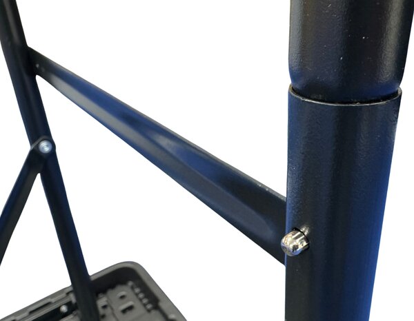 TENTino Skládací stůl 122x60 cm BLACK PŮLENÝ, bílý, STL122P