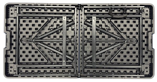 TENTino Skládací stůl 122x60 cm BLACK PŮLENÝ, bílý, STL122P