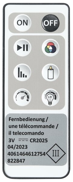 Vonkajšia stojaca LED lampa čierna biela syntetický materiál solárna IP54 vodoodolné s diaľkovým ovládaním záhradné osvetlenie